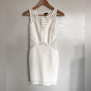 Aqua beautiful bodycon bone 🦴 color dress.  Like new - flawless